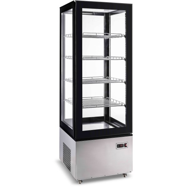 Refrigerated Display Case 400 Litres Black/Stainless Steel | Adexa CL400